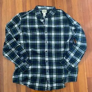 never worn: LLBean, mens flannel